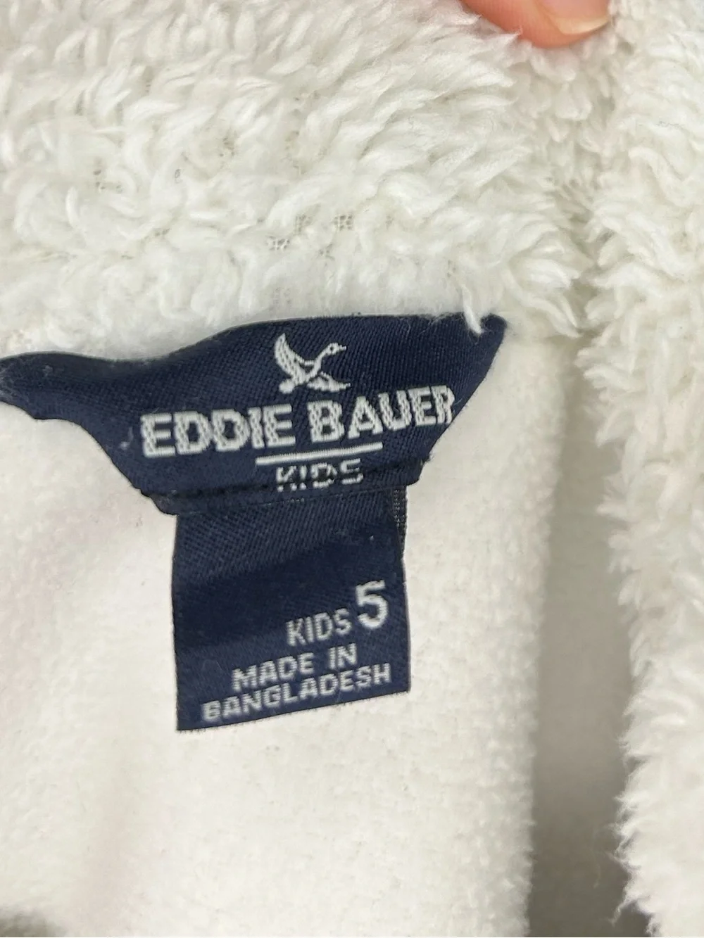 🏔️EDDIE BAUER Boys’ Cozy Sherpa Vest and Henley Set - Size 5 (Age 5-6)